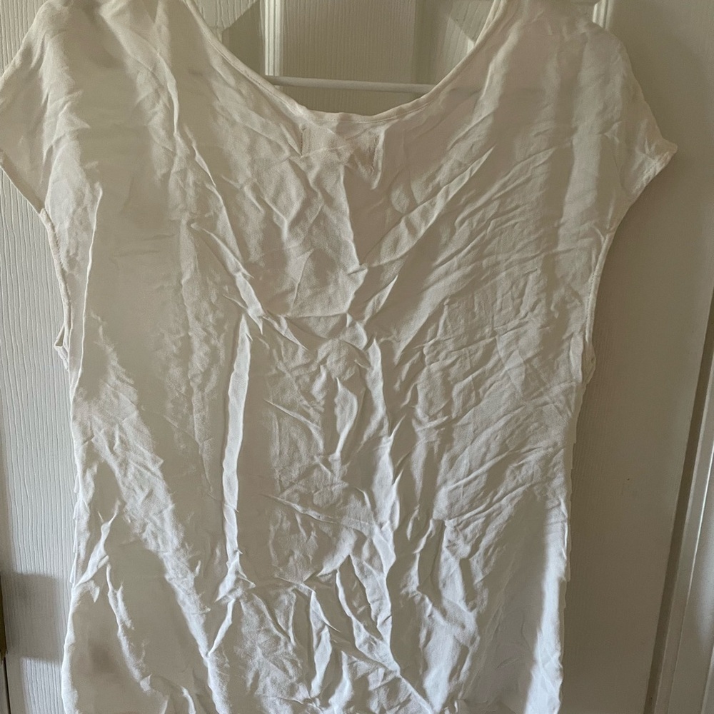 ✨ Anthropologie Moulinette Soeurs Embellished Blouse Size S 🤍 Beaded Pintuck Top - Picture 5 of 10